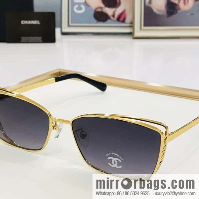Chanel hollow frame women\'s sunglasses