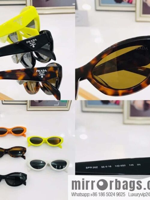 Prada oval frame women\'s sunglasses