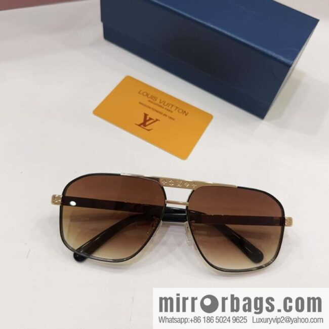 LV Louis Vuitton Square Unisex Sunglasses