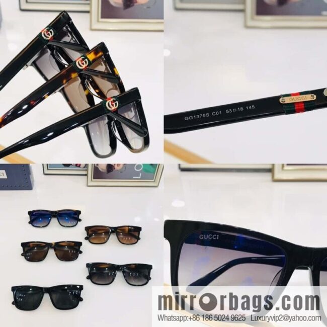 GUCCI Gucci Perfect Plate Frame Unisex Sunglasses