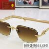 Cartier Frameless Trimmed Unisex Sunglasses