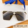 LV Louis Vuitton three-dimensional metal square sunglasses