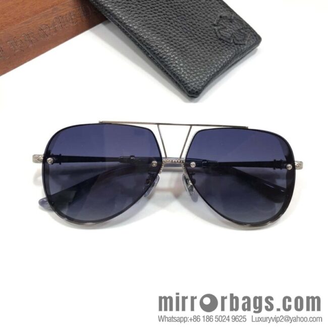 CHROME HEART CROME HEART Metal Frame Unisex Sunglasses