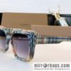 Burberry Burberry temple three-dimensional plaid women\'s sunglasses