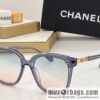 Chanel temple logo letter women\'s sunglasses