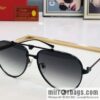 Cartier Metal Frame Unisex Sunglasses