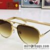 Cartier Metal Frame Unisex Sunglasses