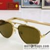 Cartier Metal Frame Unisex Sunglasses