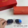 Cartier Metal Frame Unisex Sunglasses Cartier