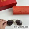 Cartier Metal Frame Unisex Sunglasses Cartier
