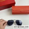 Cartier Metal Frame Unisex Sunglasses Cartier