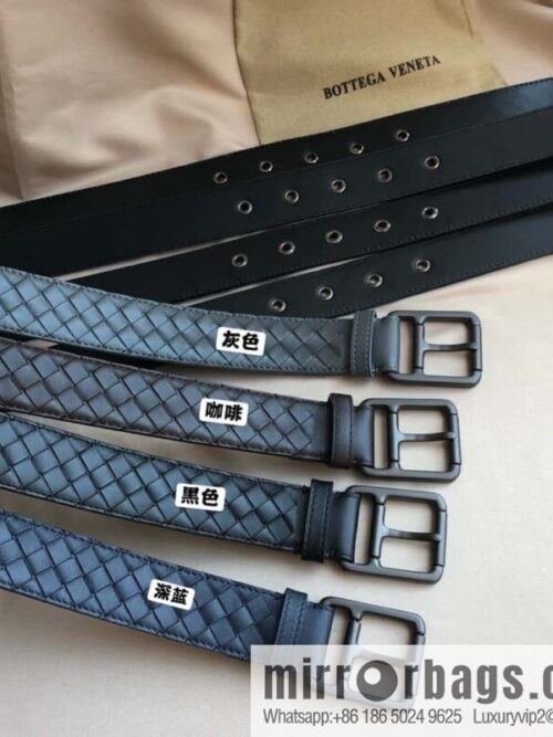 Bottega Veneta Butterfly Replica Luxury Handbag, first layer of cowhide woven, pin buckle design 3.5cm belt