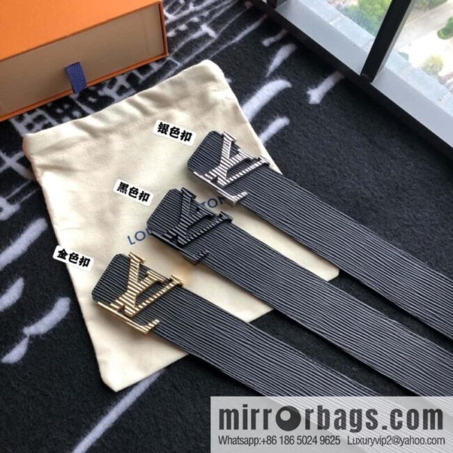 LV Initiales. 40mm water ripple belt M9229