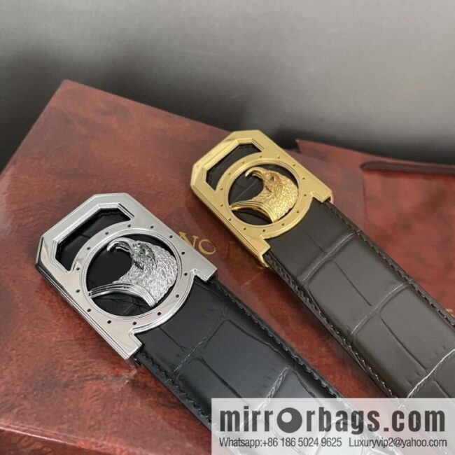 Stefano Ricci Stephen, Eagle Head Metal Buckle, Alligator Belt 3.8cm