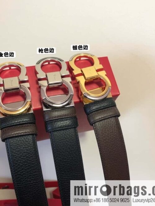 wsxc1695310970526_0-800x800ftkj0xbk0p518827_20250625202509.jpg Ferragamo Gancio Double Circle Intertone Edge Metal Clamp Buckle, Cowhide Double Sided Lychee Belt 3.5cm