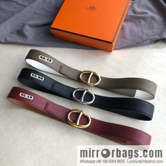 Hermes, Stainless Steel Japanese Buckle & Double-Sided Palm Belt 32mm