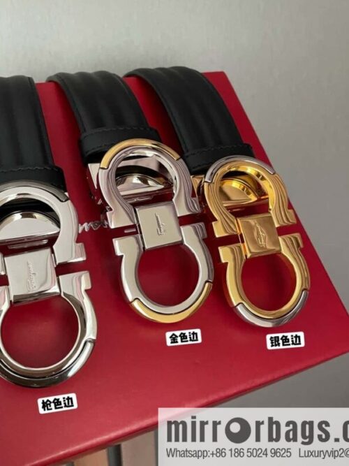 wsxc1695661533331_0-800x800ishqfoijik118318_20250625201218.jpg Ferragamo Ferragamo Gancio Double Circle Intertone Edge Metal Clip Buckle, First Cowhide Belt 3.5cm
