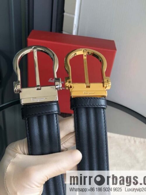 wsxc1696700575667_0-800x800qnjvh2tlpd018155_20250625200814.jpg Ferragamo Ferragamo, exquisite needle button head, imported double-sided first-layer cowhide wavy texture belt 3.5cm