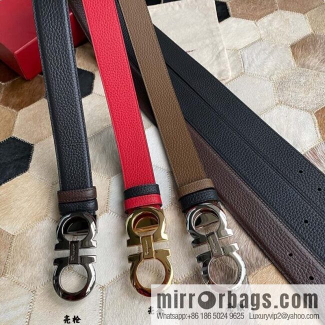 Ferragamo Ferragamo cowhide belt 3.5cm