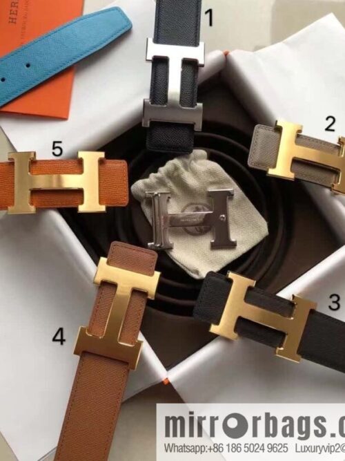 wsxc1697808956551_0-800x800j2csaoxhdiy5444_20250625121249.jpg Hermes Hermes, original leather palm pattern metal H large logo double-sided belt 3.8CM