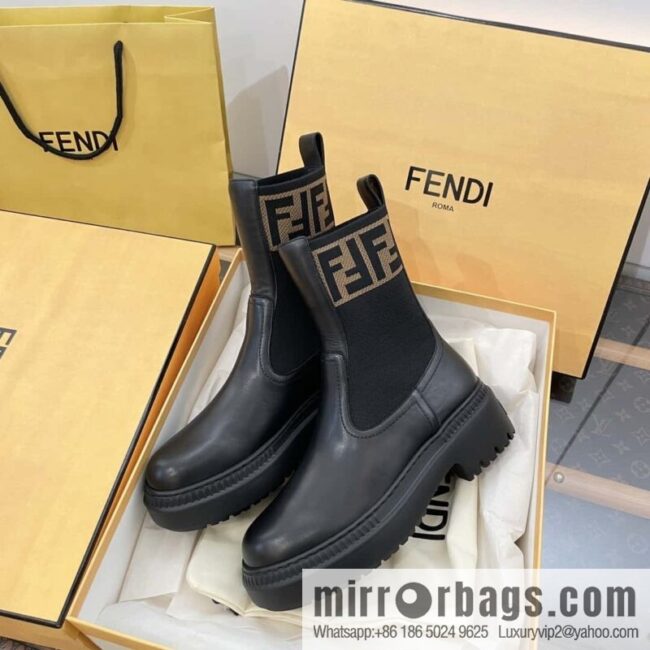 FENDI Fendi Knitted stretch, locomotive Martin socks boots