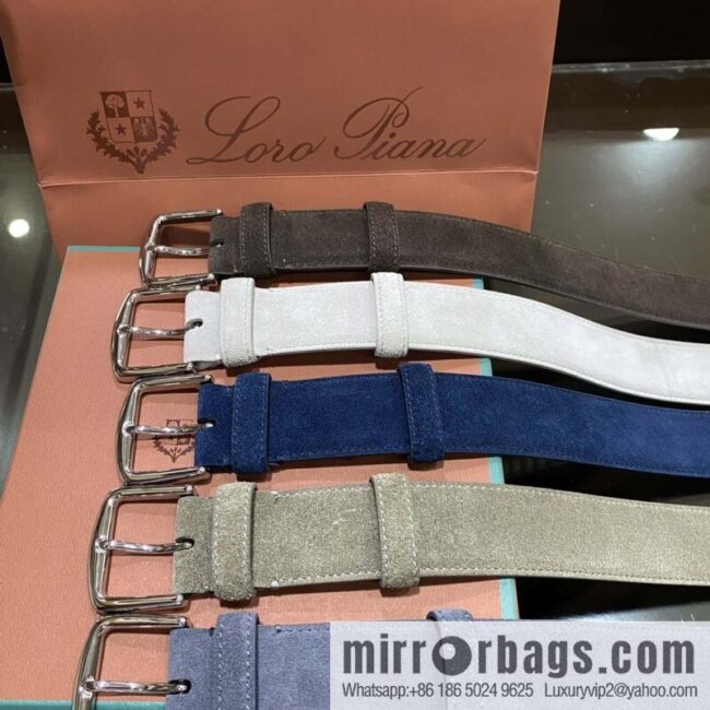 Loro Piana, imported suede top layer cowhide belt 3.5cm