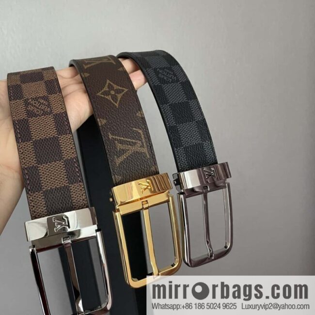 LV 35mm Men\'s Canvas Belt Collection