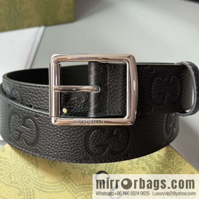 Gucci Gucci GG cowhide printed exquisite pin buckle belt 3.5CM