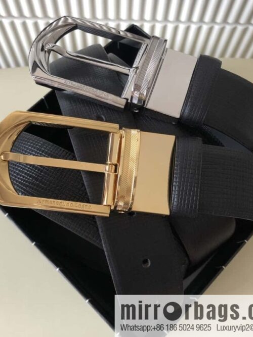 Ermengildo. Zein Zegna men\'s business leisure rotating pin buckle imported first layer cowhide belt