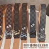 LV signature letter metal buckle belt M9808/M9608/M9610