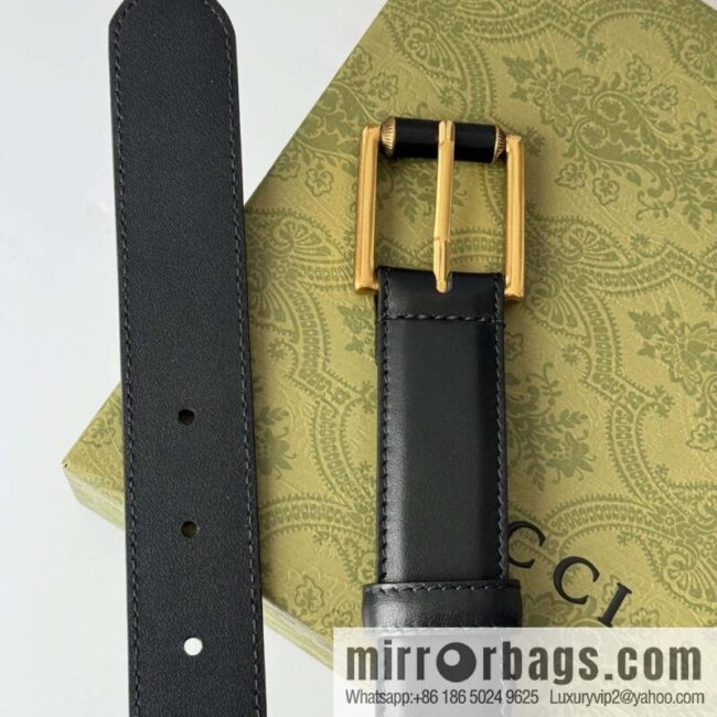 GUCCI double G series narrow version 3.0cm women\'s belt
