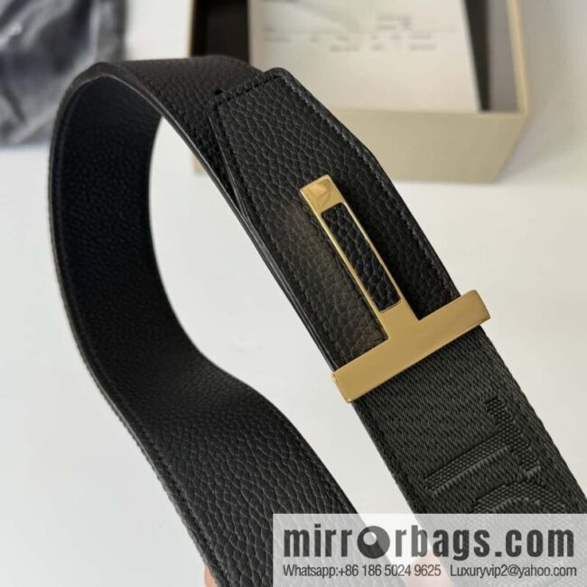 TOMFORD Tom Ford, Men\'s T-Buckle Double-Sided Belt 4.0CM