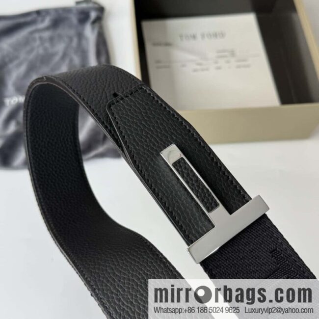 TOMFORD Tom Ford, Men\'s T-Buckle Double-Sided Belt 4.0CM