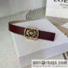 LOEWE Luo Yiwei\'s new belt smooth cow leather double-sided belt 2.8CM.
