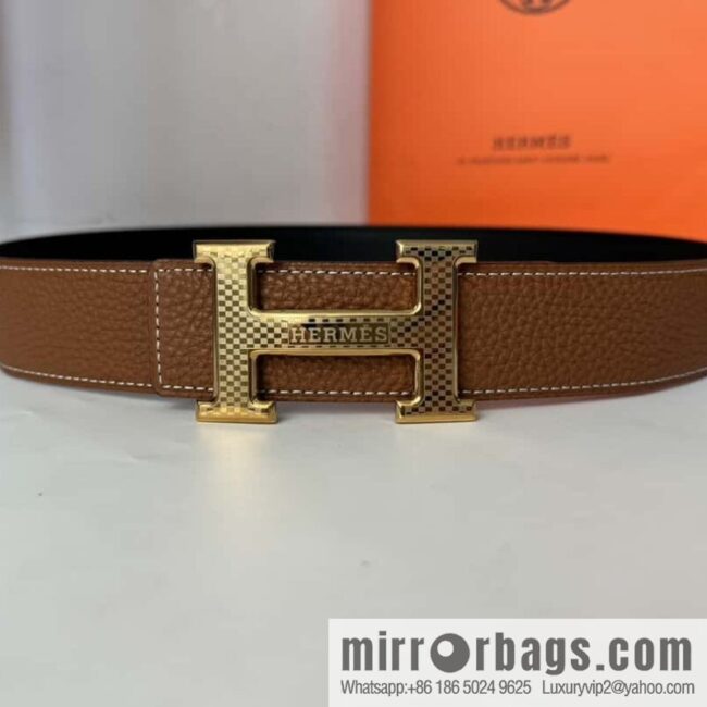Hermes, Men\'s Double-Sided Lychee Belt 38mm