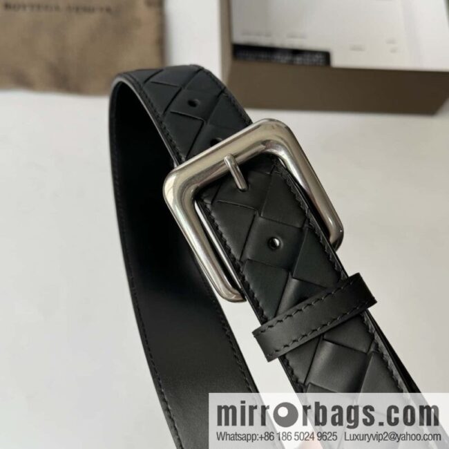 Bottega Veneta\'s latest woven style belt 3.5cm