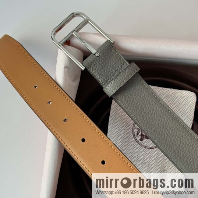 Hermes new stylish and comfortable pin buckle cowhide belt 35mm