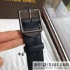 BOTTEGA VENETA, woven cowhide combined with retro needle button belt 3.5CM