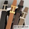 Hermes Togo Leather Double Sided Leather Belt 38mm