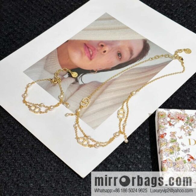 wsxc1718721911198_0-800x800sml4eucdid271762_20250630150948.jpg New ☑️ Dior Pearl CD Bracelet Necklace