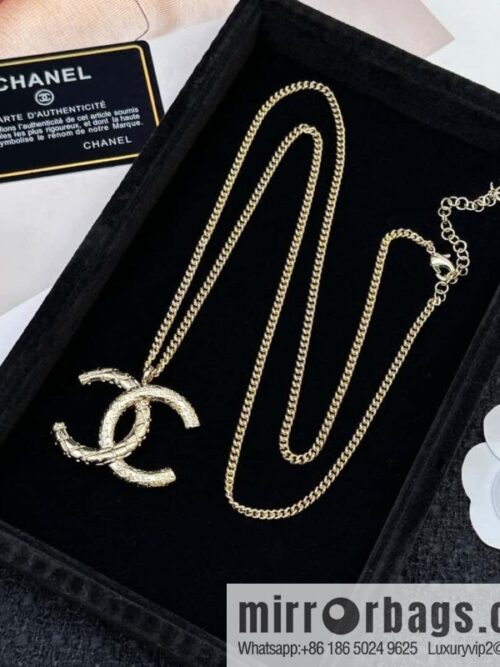 wsxc1718721955566_0-800x800gfumhaybj1j71598_20250630150424.jpg ❗️New ❗️ Chanel necklace ☀️ new ☑️ Chanel double c diamond necklace sweater chain ☀️