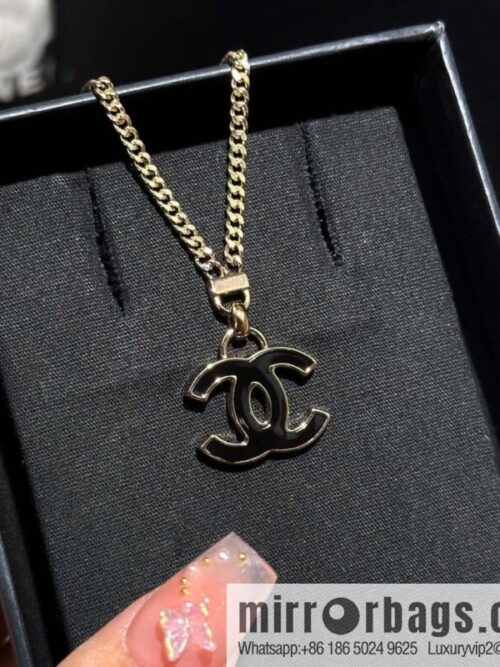 wsxc1718721958558_0-800x8001sbubzdtbt271587_20250630150400.jpg ❗️New ❗️ Chanel necklace ☀️ new ☑️ Chanel double c black drip necklace ☀️