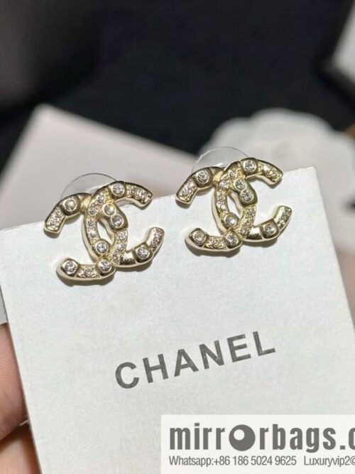 wsxc1718721966426_0-800x800v4oyym1tvof71554_20250630150249.jpg ❗️New ❗️ Chanel stud earrings ☀️ new ☑️ Chanel c1 double c gold size diamond stud earrings ☀️