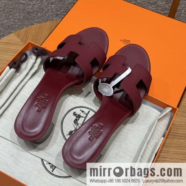 wsxc1718901503929_0-800x800j0za4amfp5479827_20250630200027.jpg Hermès 185 Oasis high-heeled sandals with cowhide palm print/Epsom Hermès Red/55/Rouge H