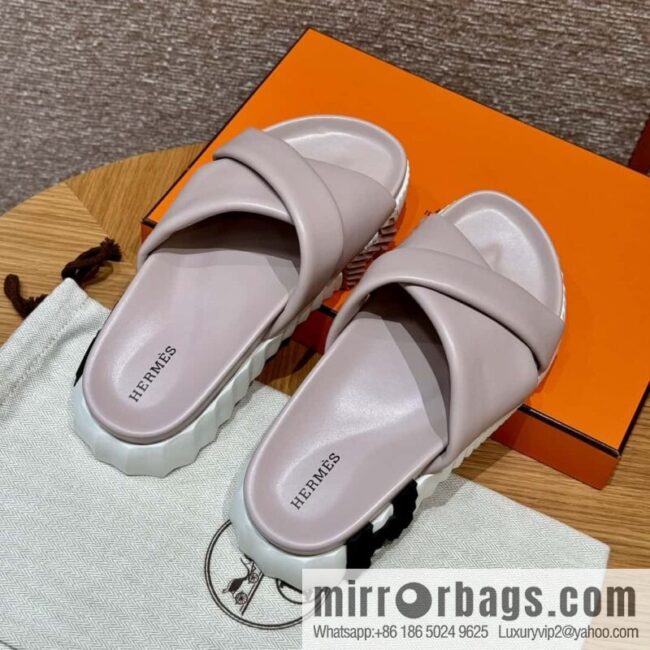 wsxc1718902834001_0-800x800eukryhtafkf79747_20250630195814.jpg Hermès 086/Infra/Sports slippers, lambskin/lambskin ceramic powder/94/Terre Cuite