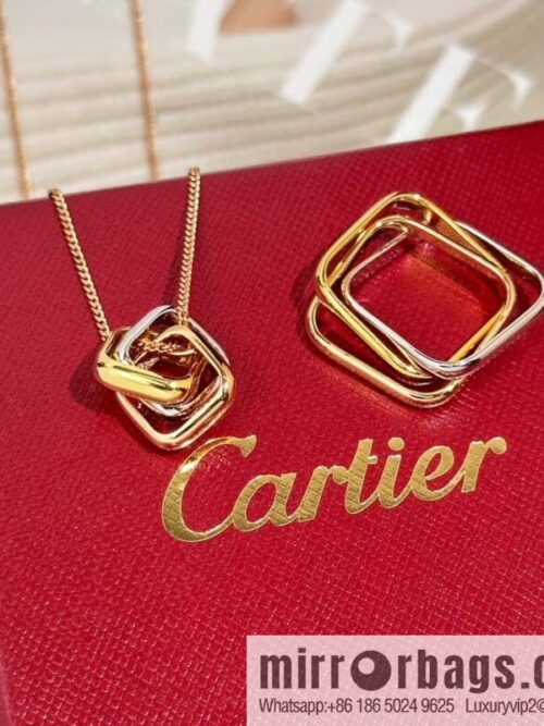 wsxc1718965425611_0-800x800r1nnhoxszoz71382_20250630145712.jpg ❗New ❗ new version ☀ original single high version ☀ Cartier Cartier TRINITY pillow-shaped three-color ring necklace, ring ☀