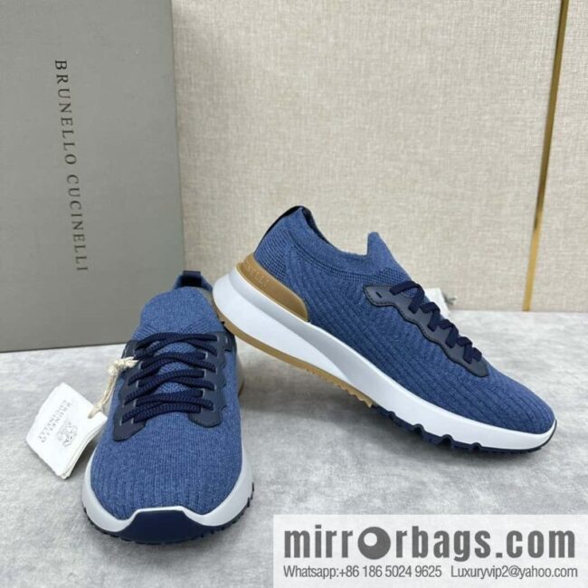 wsxc1718977565003_6-800x800wg11kb4hrvz79666_20250630195607.jpg ππBC New Brunello Cucinell * Twill Knitted Low Top Sneakers