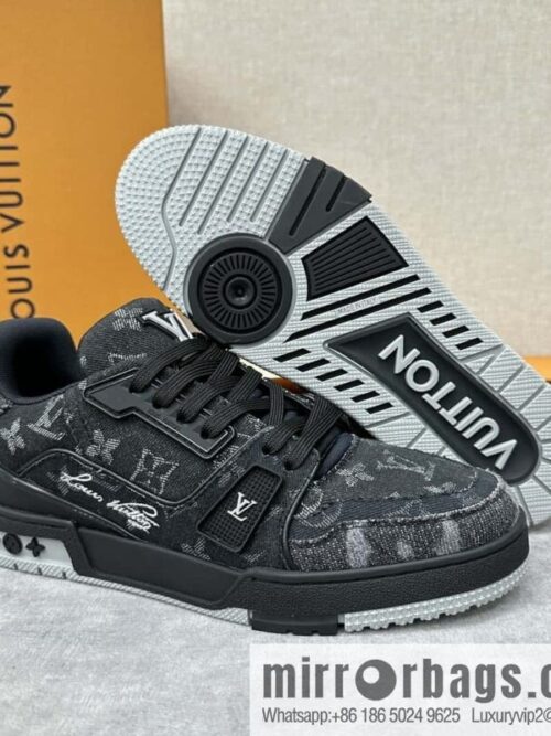 wsxc1718977697322_7-800x800ctvv3gjyunt79510_20250630195134.jpg 💋💍L\'s new product L * V~ The new TRAINER series sneakers are made of Monogram denim (denim) 1AC4ZB.