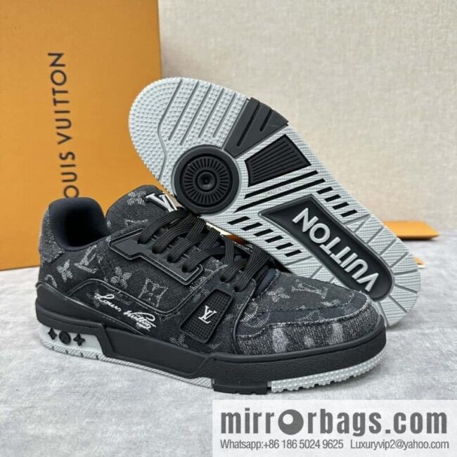 wsxc1718977697322_7-800x800ctvv3gjyunt79510_20250630195134.jpg ππL\'s new product L * V~ The new TRAINER series sneakers are made of Monogram denim (denim) 1AC4ZB.