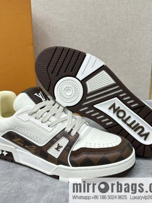wsxc1718977763554_7-800x800rctp5gw04nh79425_20250630194903.jpg 💋💍L new TRAINER checkerboard sports shoes series 1ACV5R LV TRAINER sports shoes